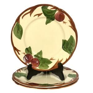 Franciscan Vintage Red Apple 1995 England 8" Salad Dessert Plates-Set of 3